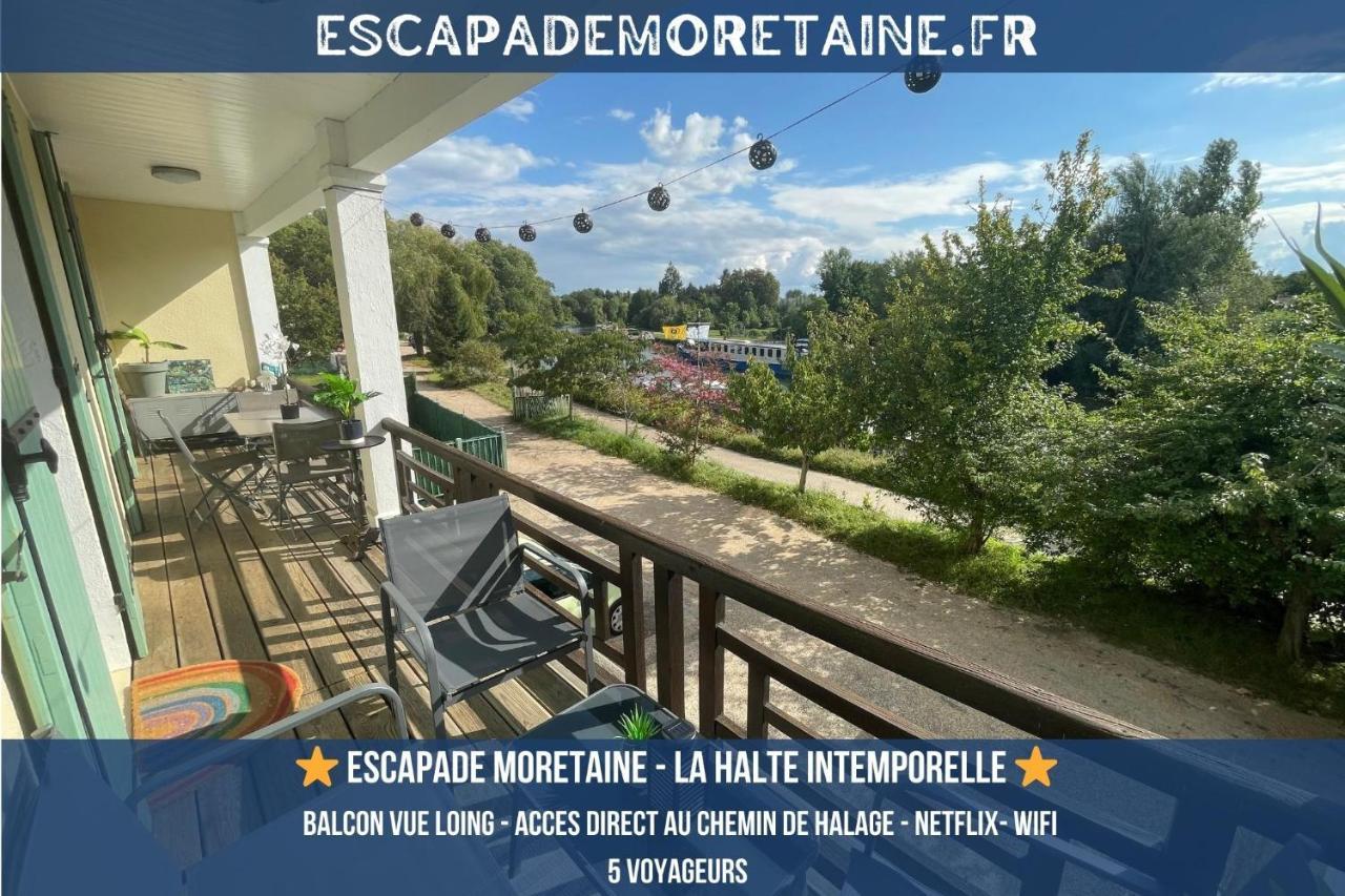 T3-Balcon Plein Sud-Acces Direct Au Bord Du Loing Διαμέρισμα Moret-sur-Loing Εξωτερικό φωτογραφία